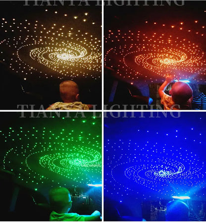 6W Car Starry Sky Light  LED  Auto Interior Decoration Accessories Lamp Car Roof Star Lights  Ceiling Fiber Optic Light
