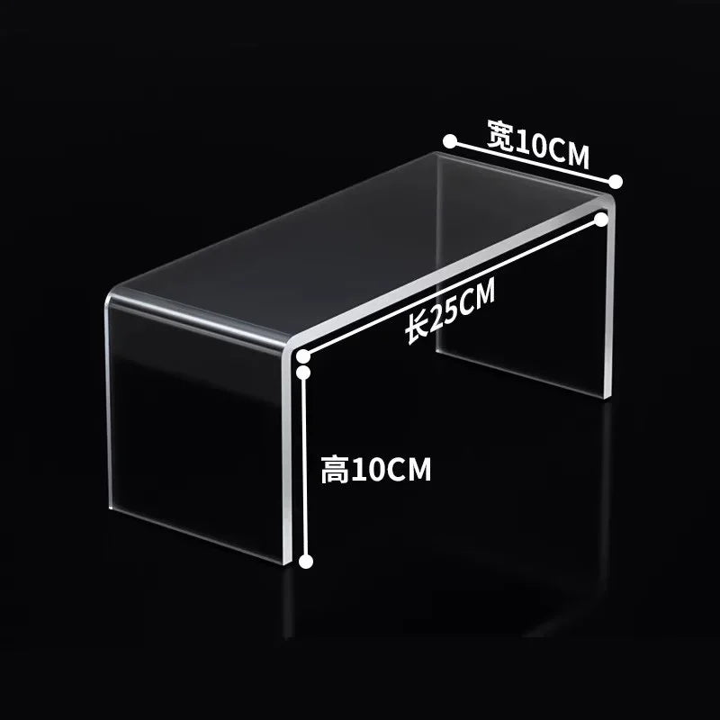 5mm Thick Acrylic Clear Storage Rack Desktop Display Cosmetics Storage Table Elevated Partition Board Toy Perfume Storage Rack