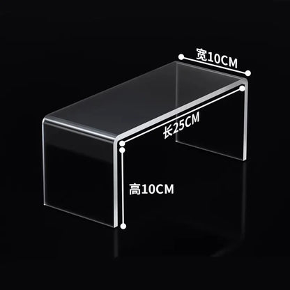 5mm Thick Acrylic Clear Storage Rack Desktop Display Cosmetics Storage Table Elevated Partition Board Toy Perfume Storage Rack