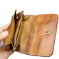 Genuine Cowhide Leather Wallet for Men Women Vintag2026 Small Men's Wallets Compact Card Holder Leather Coin Purse