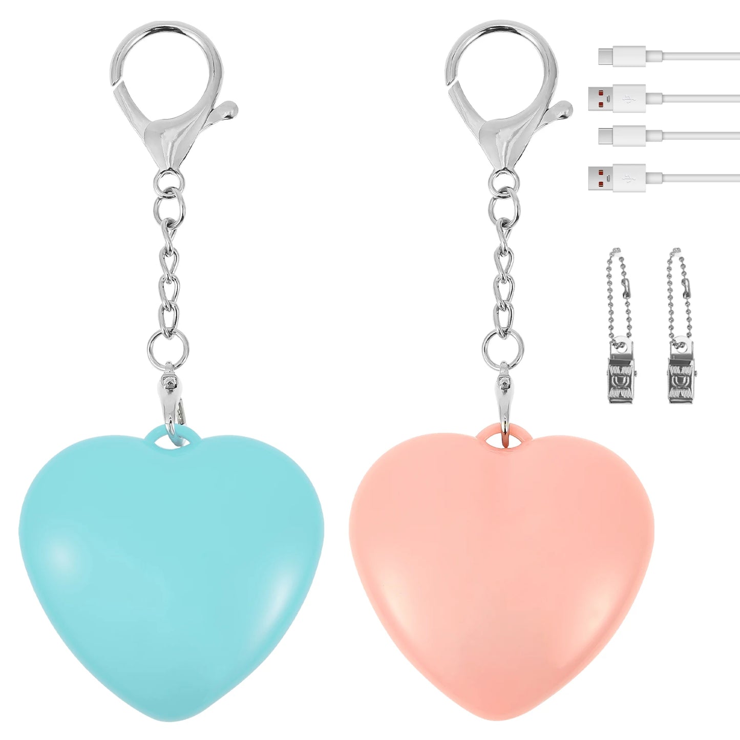 1/2/4Pcs Handbag Night Light Heart-Shape Purse Light LED Automatic Sensor Rechargeable Touch Wallet Tote Bag Mini Light Keychain