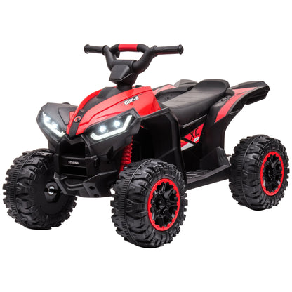 Electric Quad, suitable for children 3-5 years, engine 12 V 2 speeds, Lighthouse LED 3-6 km/h, Red Air