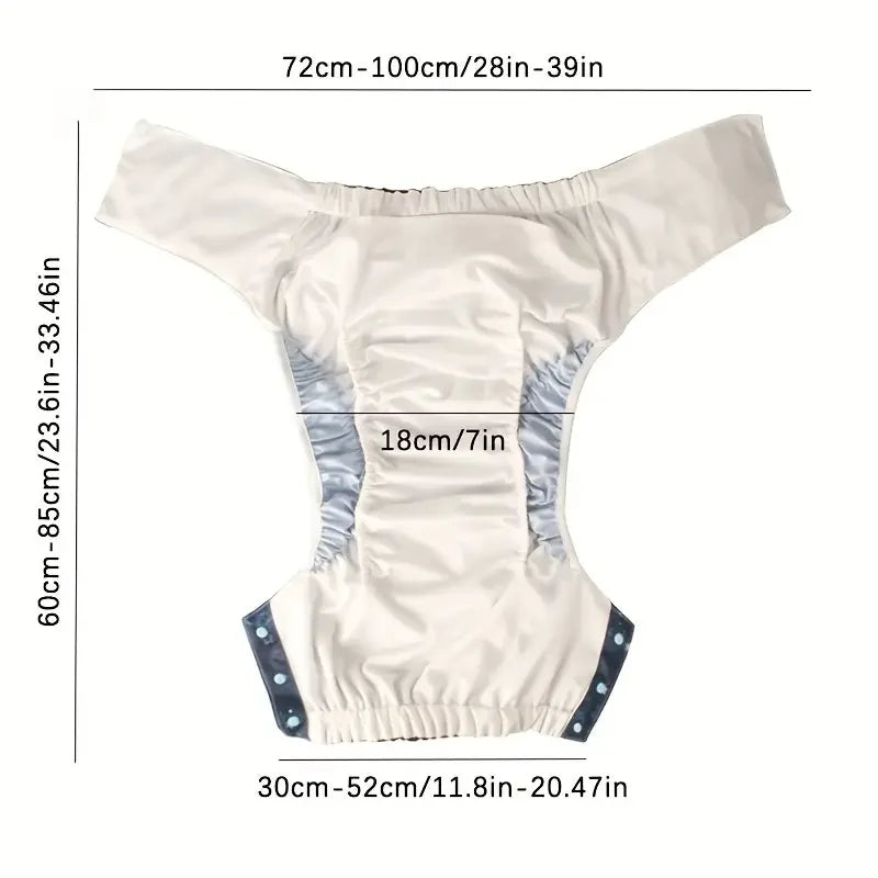 Breathable Adult Cloth Diaper Waterproof Old Man's Diaper Pants Reusable Diapers Trouser Pocket Anti-leak Breathable Nappy Pads