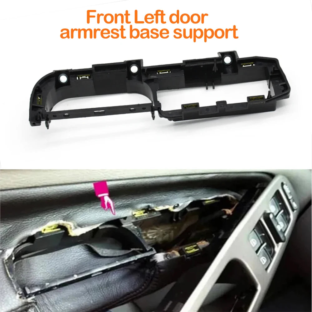 Interior Car Door Armrest Cover Panel Pull Handle Grab Cover Replacement For Volkswagen VW Bora Golf 4 MK4 Jetta 1999-2004