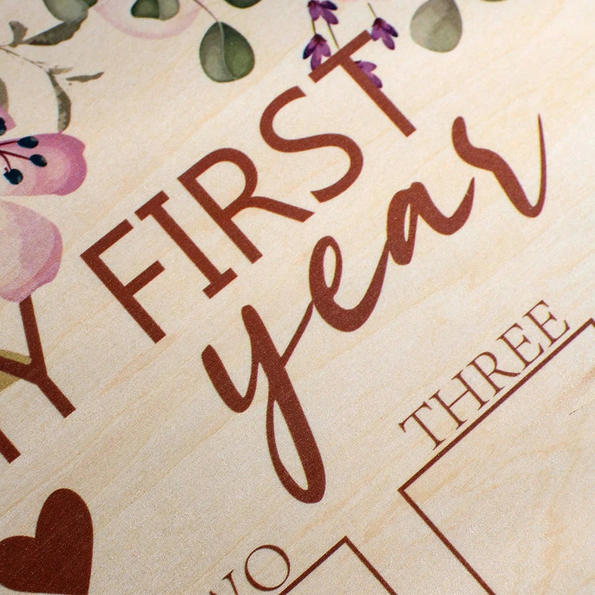 Ylsteed Newborn First Year Photo Frame Photography Props 12 Month Baby Growth Picture Record Milestone Board Baby Souvenirs gift