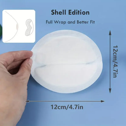 100pcs Ultra-Absorbent Disposable Breast Nursing Pads for New Moms - Slim, Breathable & Super Absorbent