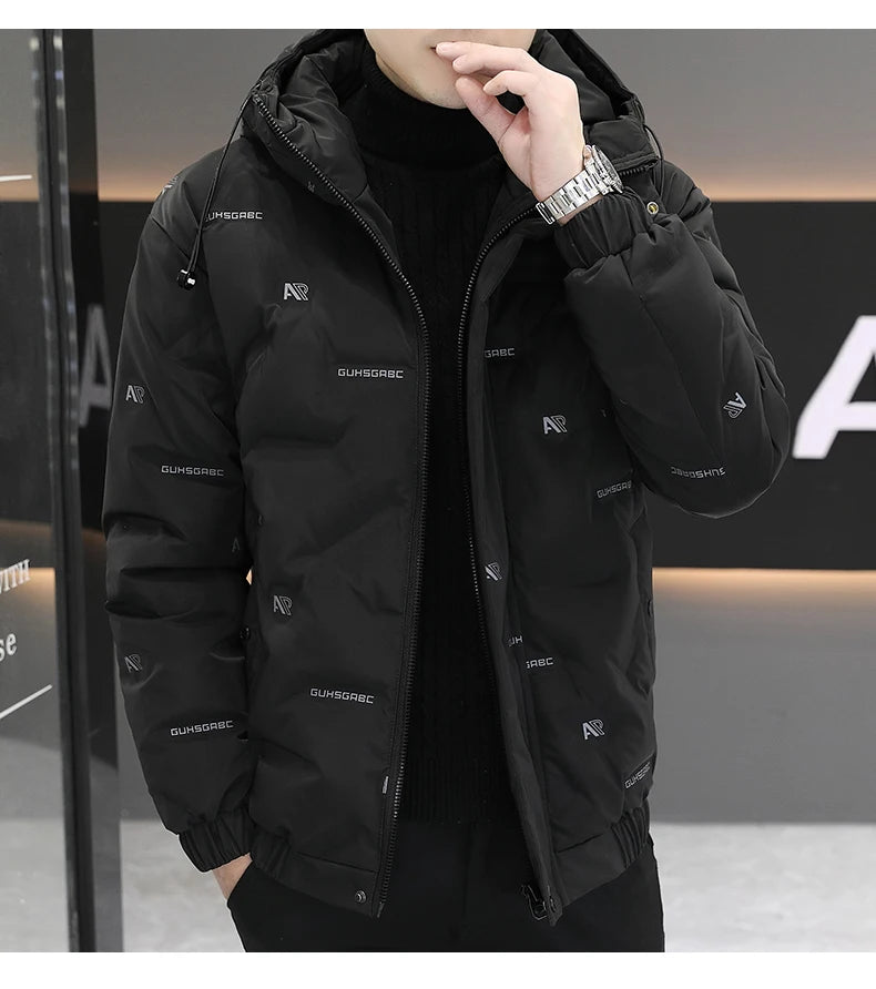 2026 High quality Winter Down Jacket Coats Mens Warm White Duck Down Hooded Men Windproof Parkas Overcoat