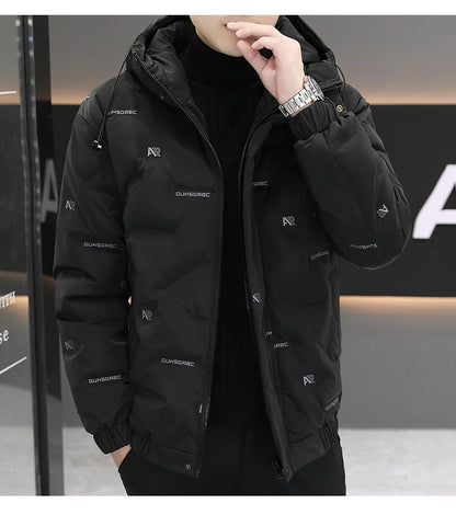 2026 High quality Winter Down Jacket Coats Mens Warm White Duck Down Hooded Men Windproof Parkas Overcoat