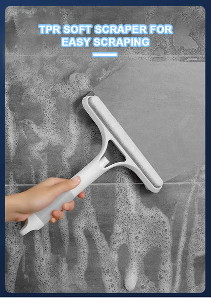 SEAMETAL 3 IN 1 Car Scraper Window Cleaning Wiper Muitifunctional Glass Brush Silicone Squeegee for Car Household Cleaning Tools
