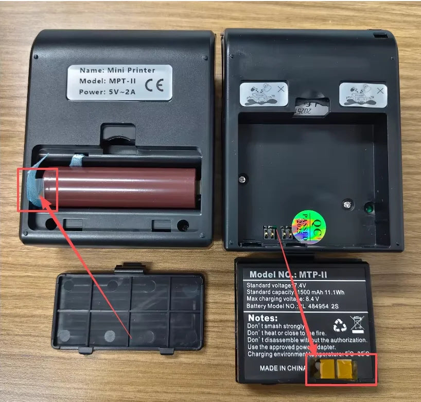 58mm Mini Portable Thermal Printer Receipt Mobile Wireless Bluetooth Ticket Bill Printer For Printing Labels/Tickets Receipt