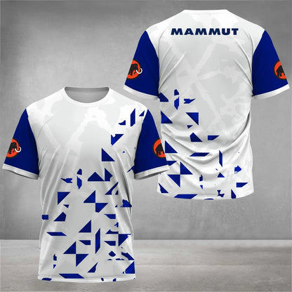 Men's outdoor hiking T-shirt 3D printed design rock climbing cross-country running Drifit camping clothes fashionable
