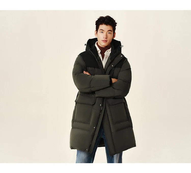 Semir Down Jacket Men 2026 New Waterproof Thick Outerwear Long Length Winter Clothing Couple
