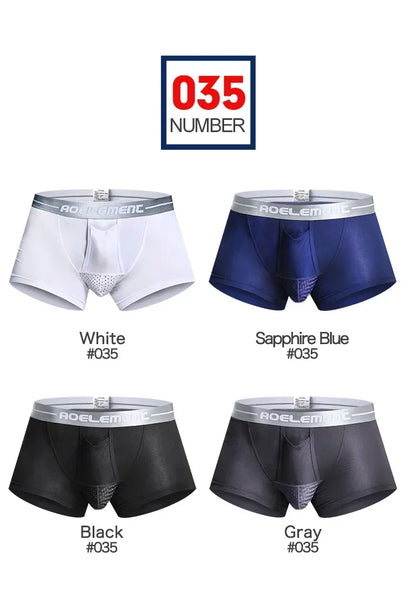 Bullet separate underwear Men's ventilated summer dry underpants Ice silk bag ice healthy boxers