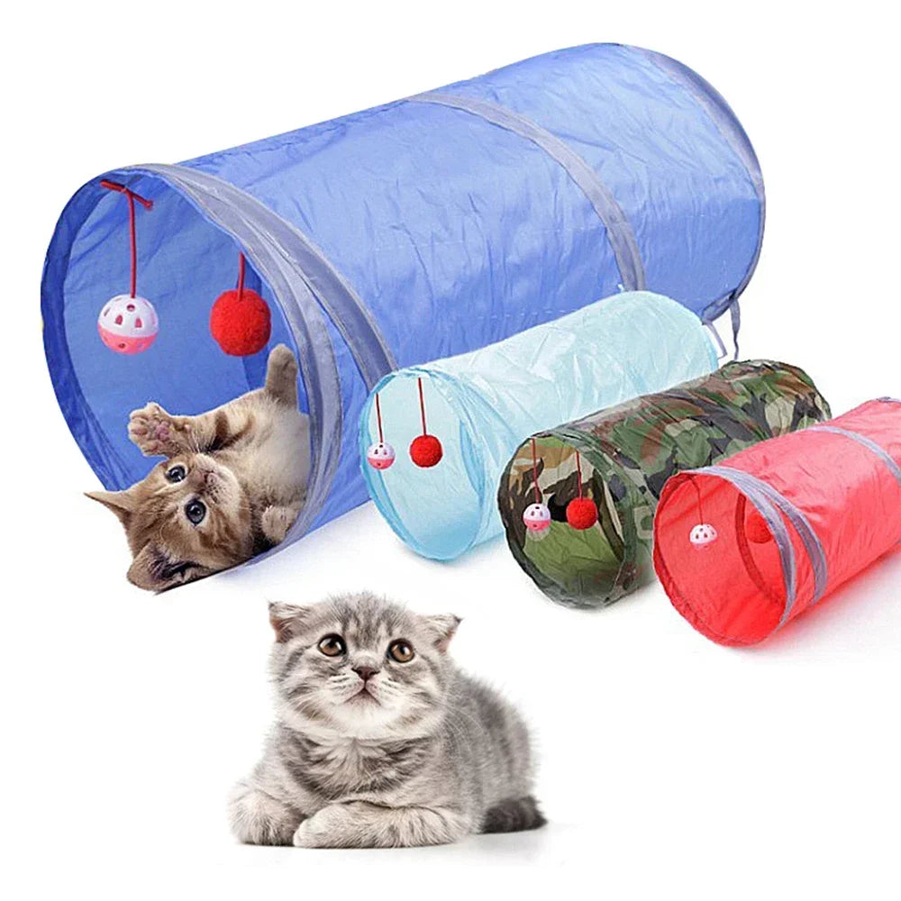 Toys for Cat Tunnel Tube Foldable Cube Cat Games Tunnel Kitten Toy Tent House Fun Pet Tube for Small Dogs Cats Training Supplies