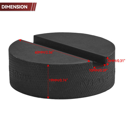 10mm Slot Rubber Jack Pad Support Pinch Weld Jacking Floor Frame Rail Adapter Car Removal Repair Tool Lift Standard Jacking