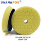 Sharkfox Polishing Pads 3/5/6 Inch Germany Foam Buff Sponge Pads Auto Car Buffing Pad Set for DA/RO Polisher Buffer Tools
