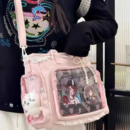 Ballet Girl Has A Large Appetite Itabag Japanese 2D Single Shoulder Cross Body Goods Bag Gift For Friends Only No Dolls No Card