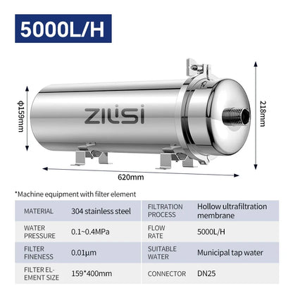 whole house high flow water filter system 5000L-8000L stainless steel mineral water filter  Reusable PVDF Lasts Exceed 5 Years