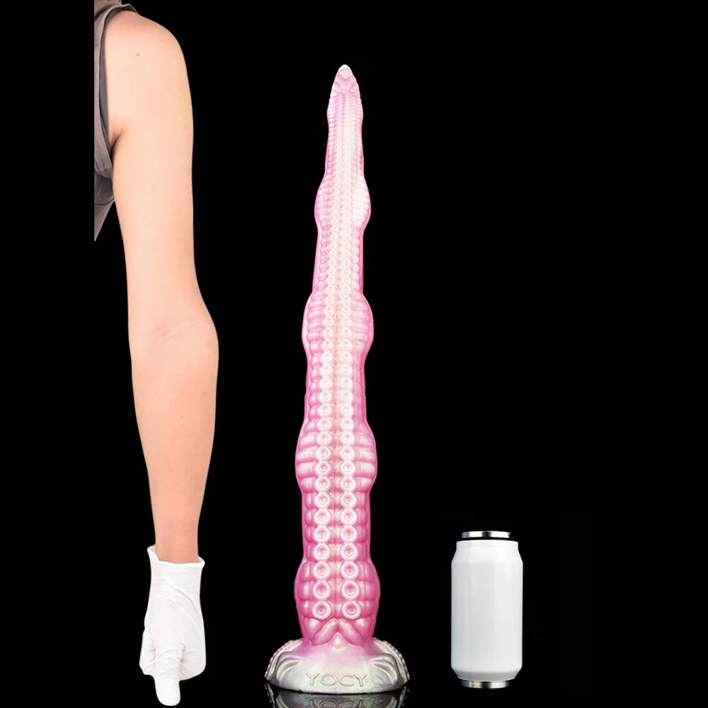 FAAK 65cm Long Butt Plug With Suction Cup S M L XL XXL Fantasy Octopus Leg Dildo Anal Beads 5 Sizes Sex Toys For Women Man
