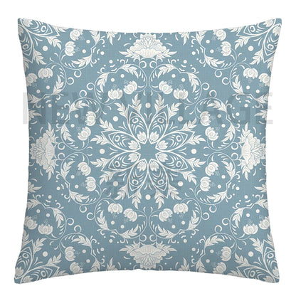 Lake blue white geometric linen pillowcase sofa cushion cover home decoration can be customized for you 40x40 45x45 50x50 60x60