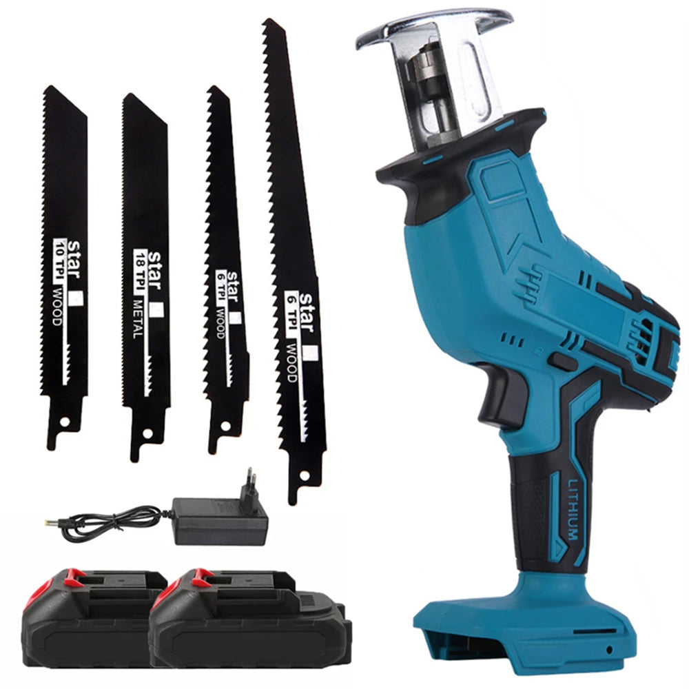 100MM Cordless Electric Reciprocating Saw 3000RPM Variable Speed Metal Wood Cutting Tool Electric Saw For Makita 18V Battery