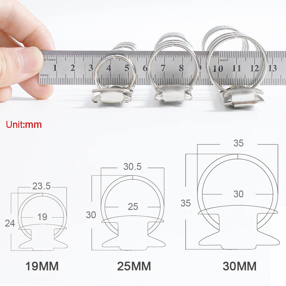 Metal Spiral Rings Binder Clip With 2 Pairs of Screw For Diary Notebook Planner A7 Binder Clip File Folder