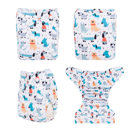 U Pick ALVABABY Digital Position Cloth Diapers Baby Reusable Modern Cloth Nappy for Baby with 1pc Microfiber Insert