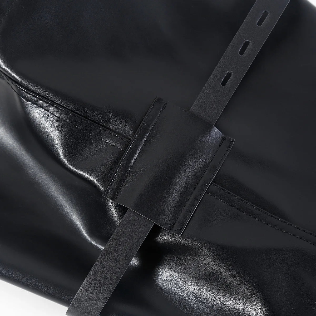 BDSM Mermaid Restraint Bag Leather Straitjacket Fetish Half Body Bondage Legging Binder Slave Ankle Cuff Binding Erotic Sex Tool