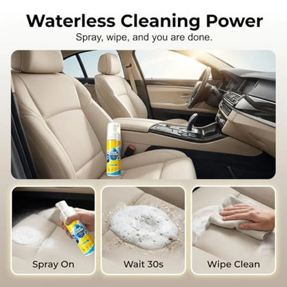 Multifunctional Car Foam Cleaner Powerful Stain Lemon Scent No Rinse Removal Car Leather Upholstery Interior Seat Cleaner NEW