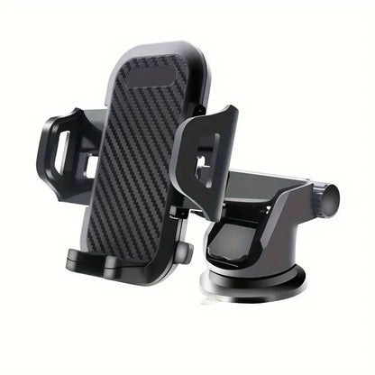 Car Phone Mount Suction Cup Dashboard Windshield Holder Adjustable Extendable Arm One Button Release for GPS Navigation