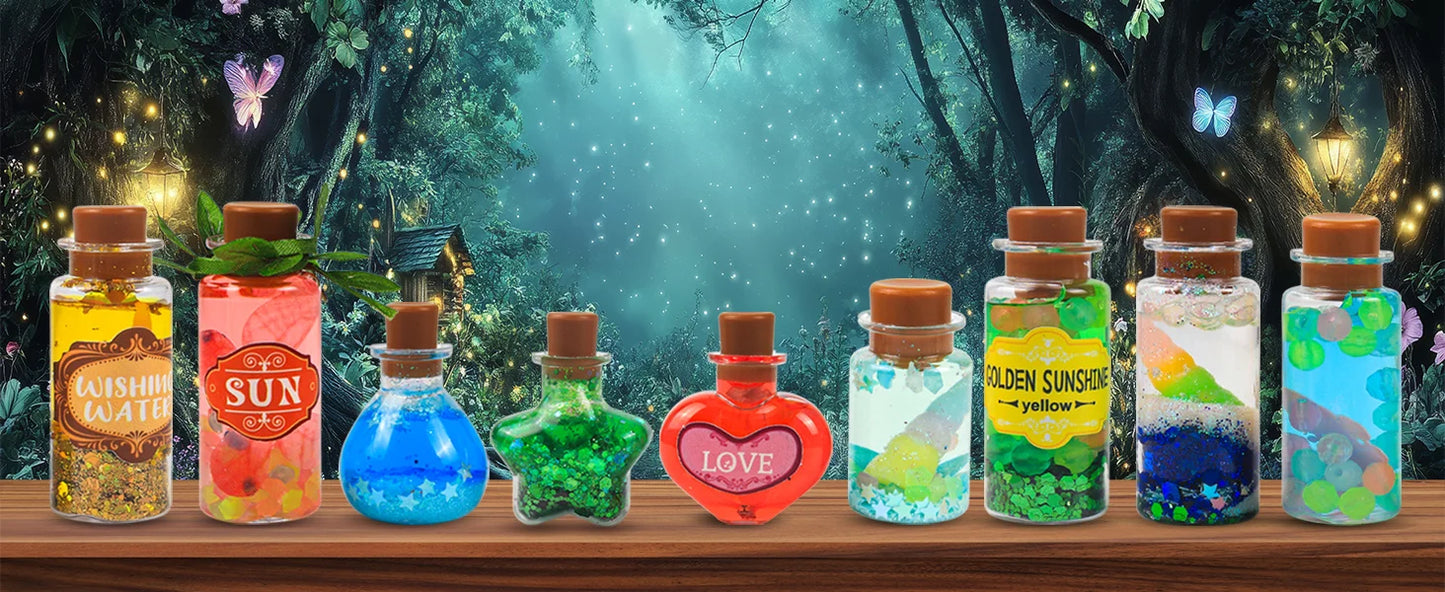 DIY Fairy Magical Potions Kit Horror Halloween Christmas Gifts Witches' Magical Color Changing Freezing Potions Art Craft Kit