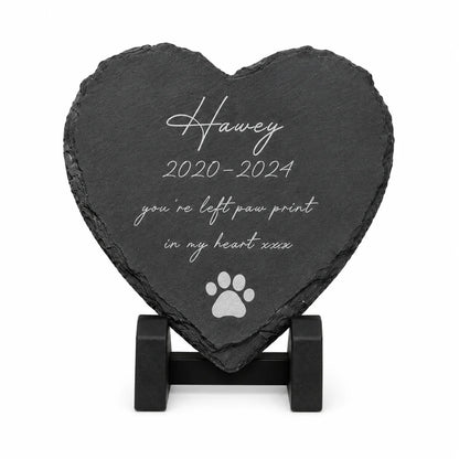Personalized Cat Dog Memorial Plaque Custom Photo Slate Stone Pet Loss Sympathy Gift Garden Decor Remembrance Stone with Name