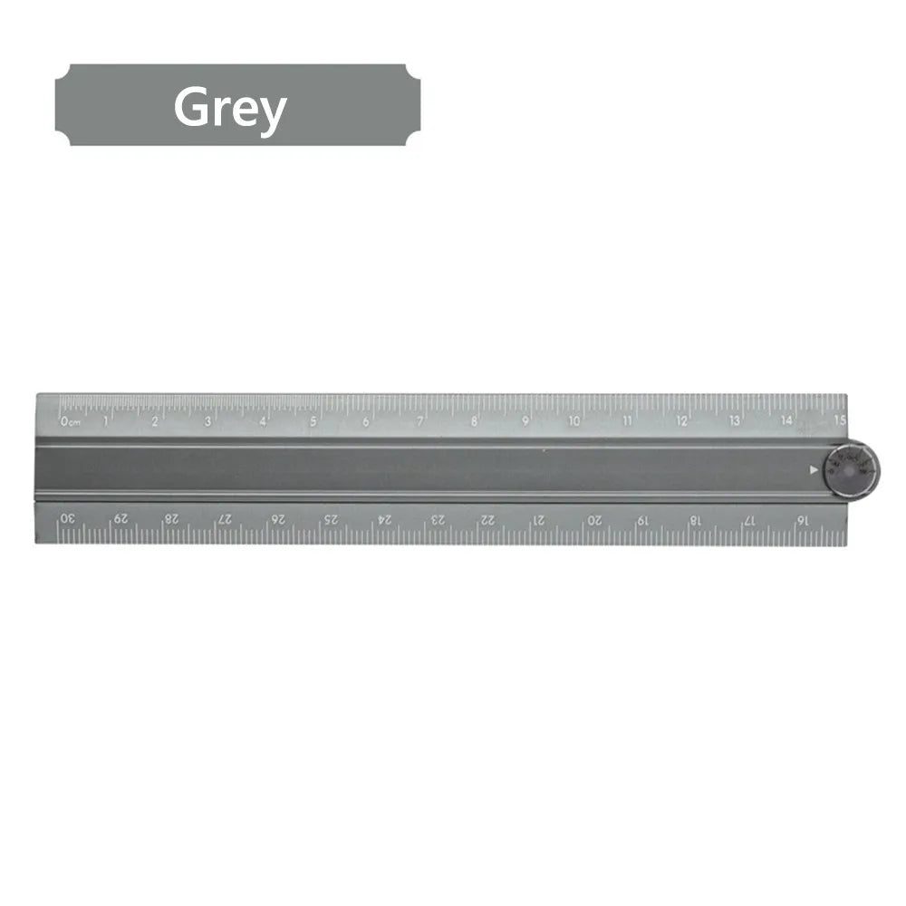 High Quality 30cm Folding Ruler Drawing Measuirng Tool Aluminum Alloy Straight Ruler Multifunctional Metal Ruler Students