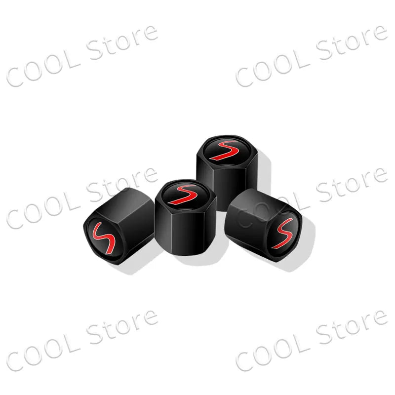 4Pcs Car Styling John Cooper Works Emblem Auto Wheel Tire Air Valve Caps Dust Cover For Mini Cooper S Logo R52 R53 R58 F55 F56