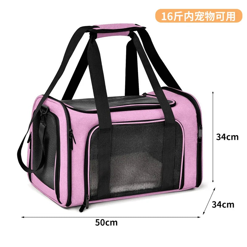 Large Capacity Mesh Breathable Pet Bag Outdoor Portable Cat Backpack Breathable Mesh Pet Travel Carrier Cats Daily Outdoor Use