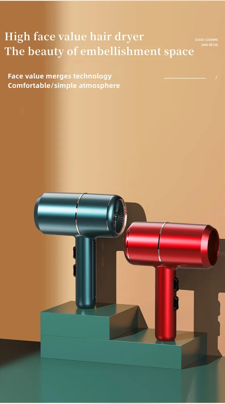 Hot Selling Professional Hair Dryer Negative Ion High Power Blue Light Foldable Electric Hair Dryer Salon Hair Tools Home