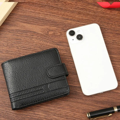 Men Wallets Leather Zipper Purse Man Slim Card Horders Quality Male Short Multi-card Wallet Coin Pocket Purse2027