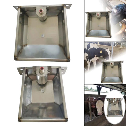 Stainless Steel Automatic Water Feeder Bowl for Farm Animals Horses Cattle Sheep Goats Pigs Easy Hydration