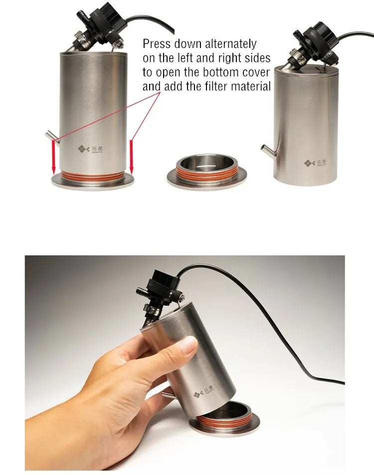 Aquarium Stainless Steel External Pro Canister Filters with Pump ADA Style Fish Tank Filter Bucket Barrel фильтр для аквариумов