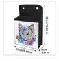 1pc/Set DIY Butterfly Diamond Art Hanging Storage Bags Canvas Crystal Rhinestone Cats Diamond Painting Storage Bags for Hanging