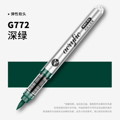 1 PC 120 Colors Acrylic Paint Marker Pens Professional Drawing Pens for Graffiti Manga School Aesthetic Stationery Art Supplies