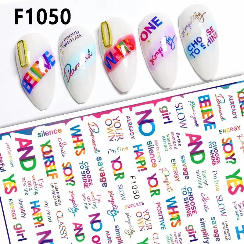 Black and White Love Flowers Line Art 3D Stickers Nail Decals Nail Art Accessories Butterfly Rose Nail Stickers Nail Sliders