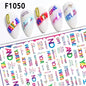 Black and White Love Flowers Line Art 3D Stickers Nail Decals Nail Art Accessories Butterfly Rose Nail Stickers Nail Sliders