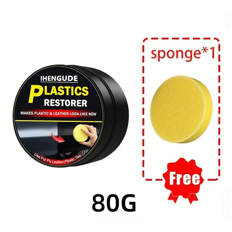 Car Plastic Scratch Repair Paste Interior Dashboard Plastic Scratch Removal Paste Plastic and Leather Maintenance