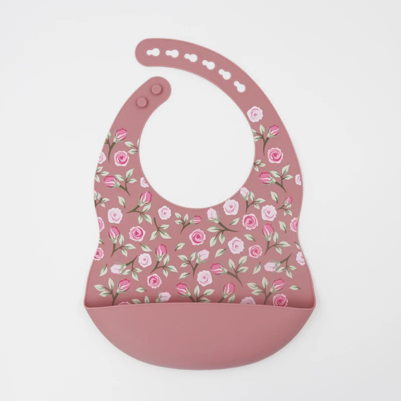 New Arrival Silicone Baby Bibs Silicon Printing Newborn Bib Feeding Burp Cloth Avocado Zoo Tractor Printing Tableware