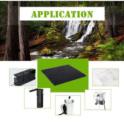Reusable Biochemical Sponge Water Filter Fish Tank Pond Foam Bio-sponge Filter Aquarium Accessories Black