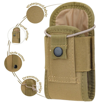 Tactical Walkie Talkie Pouch Oxford Molle Radio Pouch Holder Pocket Portable Outdoor Hunting Sports Waist Bag Interphone Holster