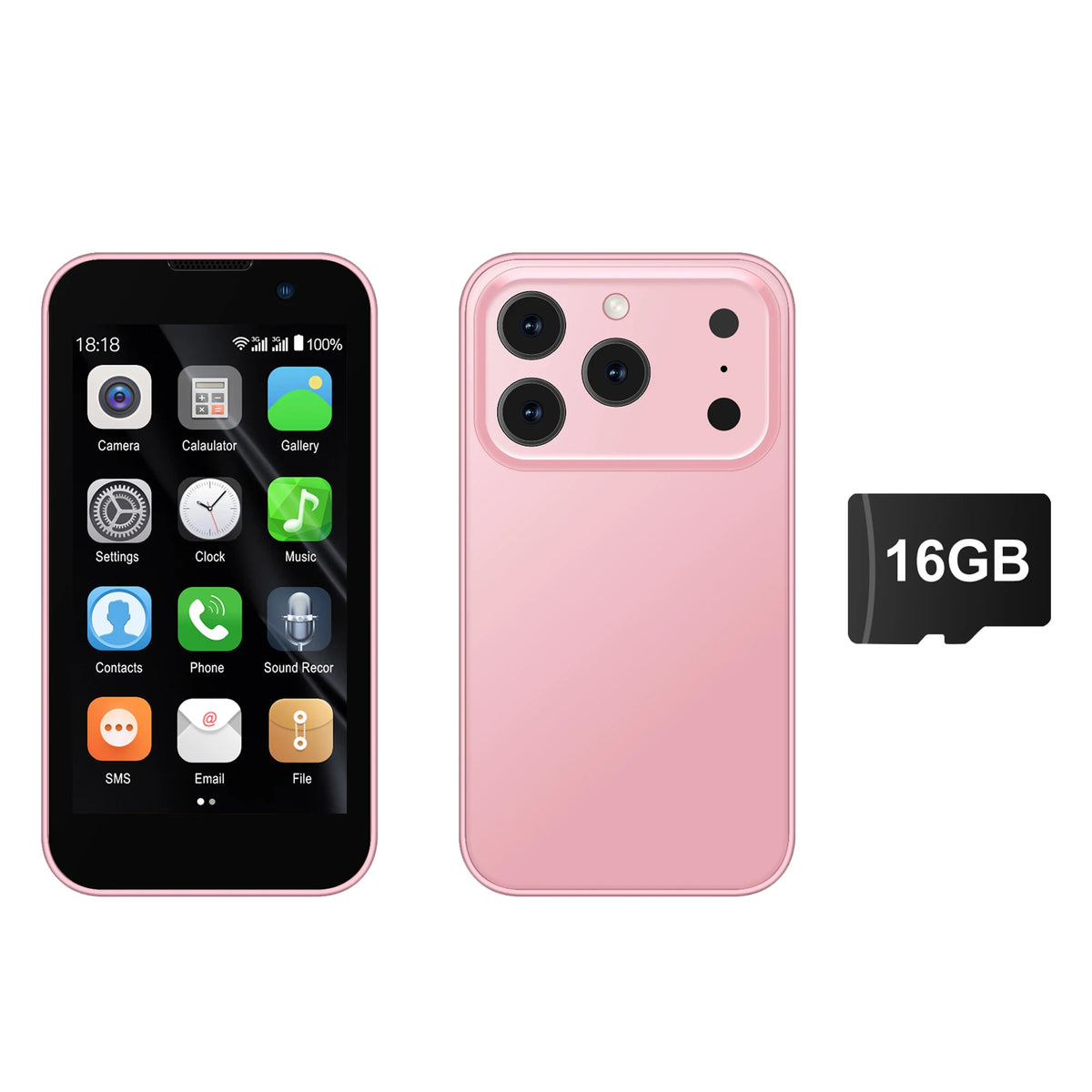 SERVO 17SE MINI 3G Tiny Smartphone Android System Play Store 2GB+16GB WhatsAPP GPS WiFi Dual SIM Card 3.0" Small Smart Cellphone