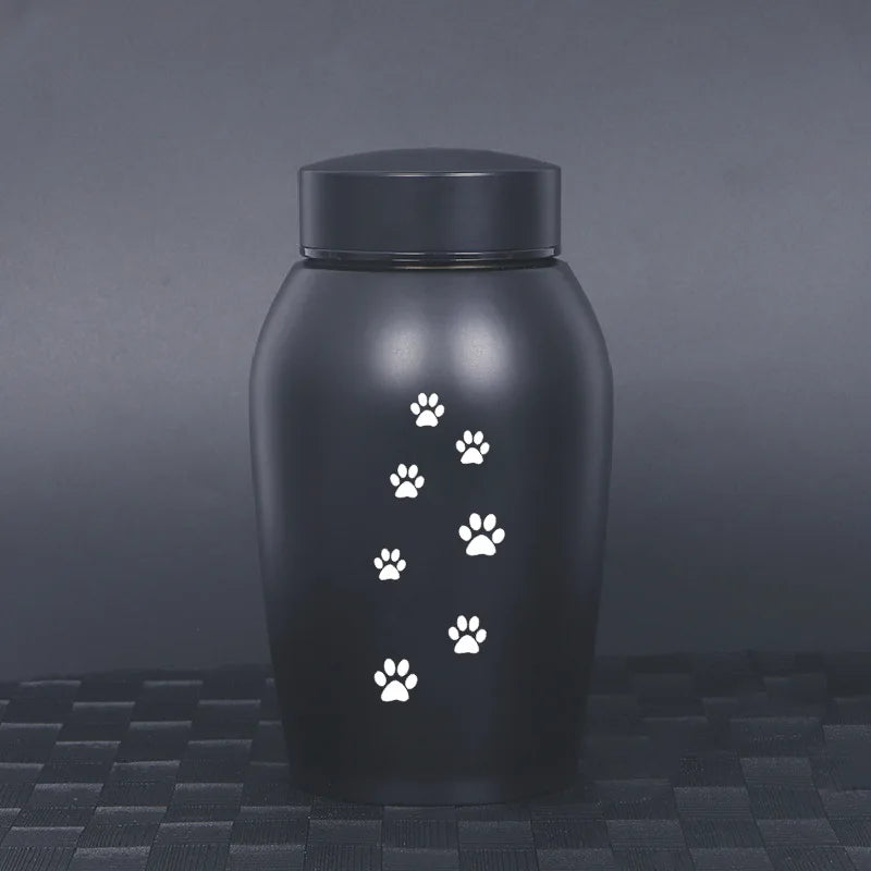 2025 Stainless Steel Dog Ashes Urn Dog Cat Bird Mouse Cremation Ashes Urn Pet Souvenir Jar Sealed Funeral for Dogs Supplies