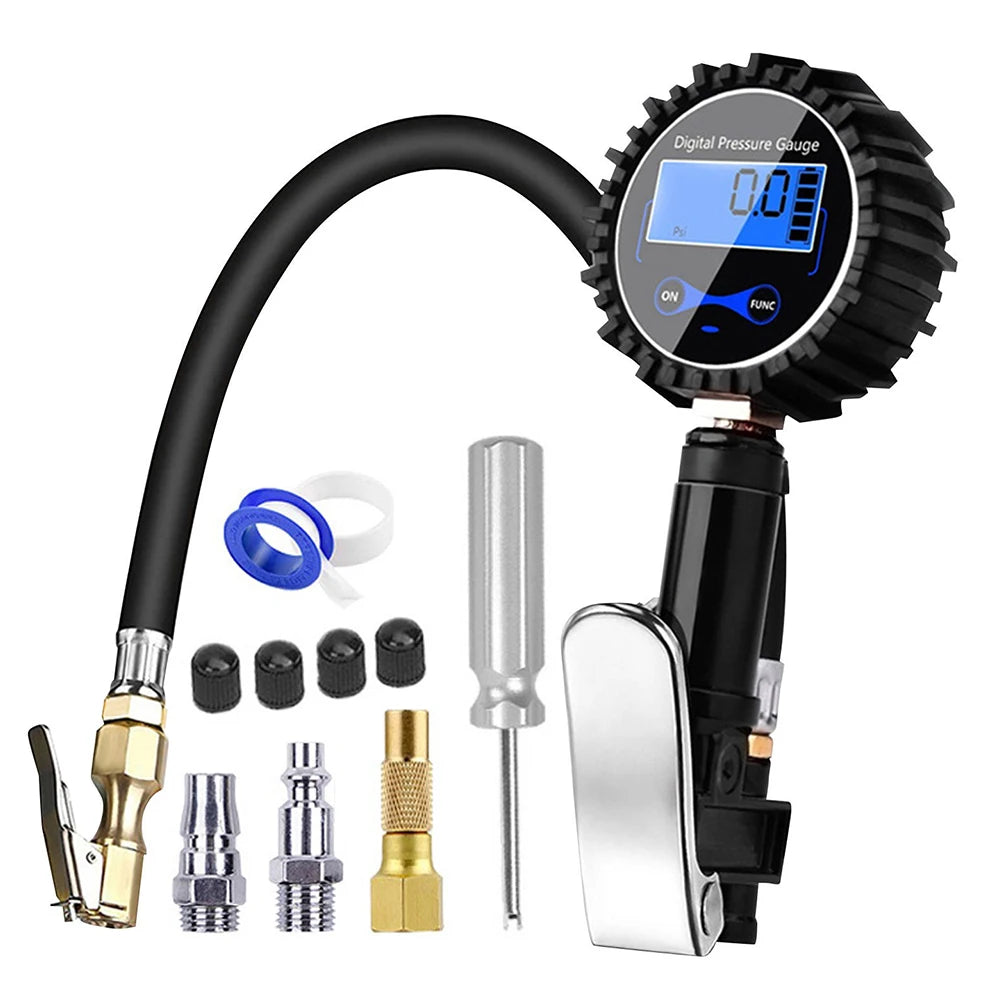 Digital Display Tire Pressure Gauge Auto Accessories High-precision Monitoring Inflation Gun Universal Car Tire Manometro